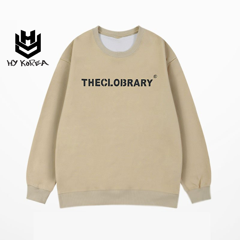 Áo Sweater nỉ bông unisex In Chữ THECLOBRARY 683 Form Rộng HY KOREA