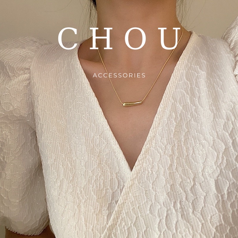 Dây Chuyền Titan Hình Ống Trúc | CHOU ACCESSORIES |