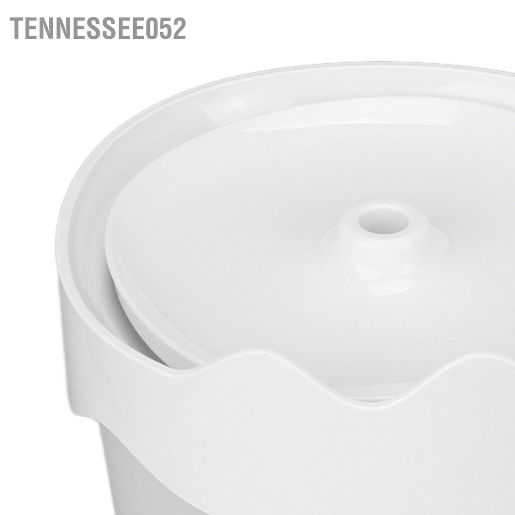 Tennessee052 Đài phun nước cho mèo Máy lọc tự động ABS với máy bơm thông minh không ồn và đèn LED vật nuôi