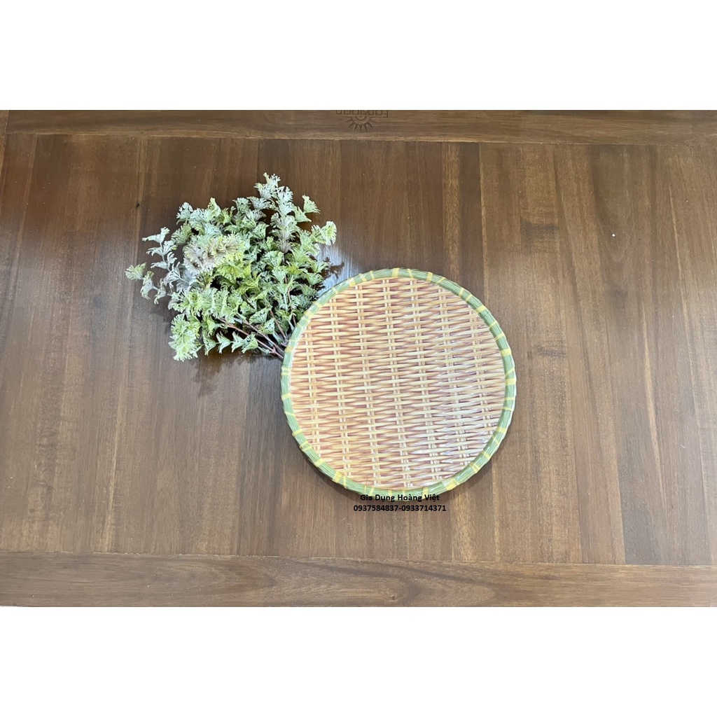 COMBO 10 DĨA NHỰA GIẢ MÂY MẸT TRE