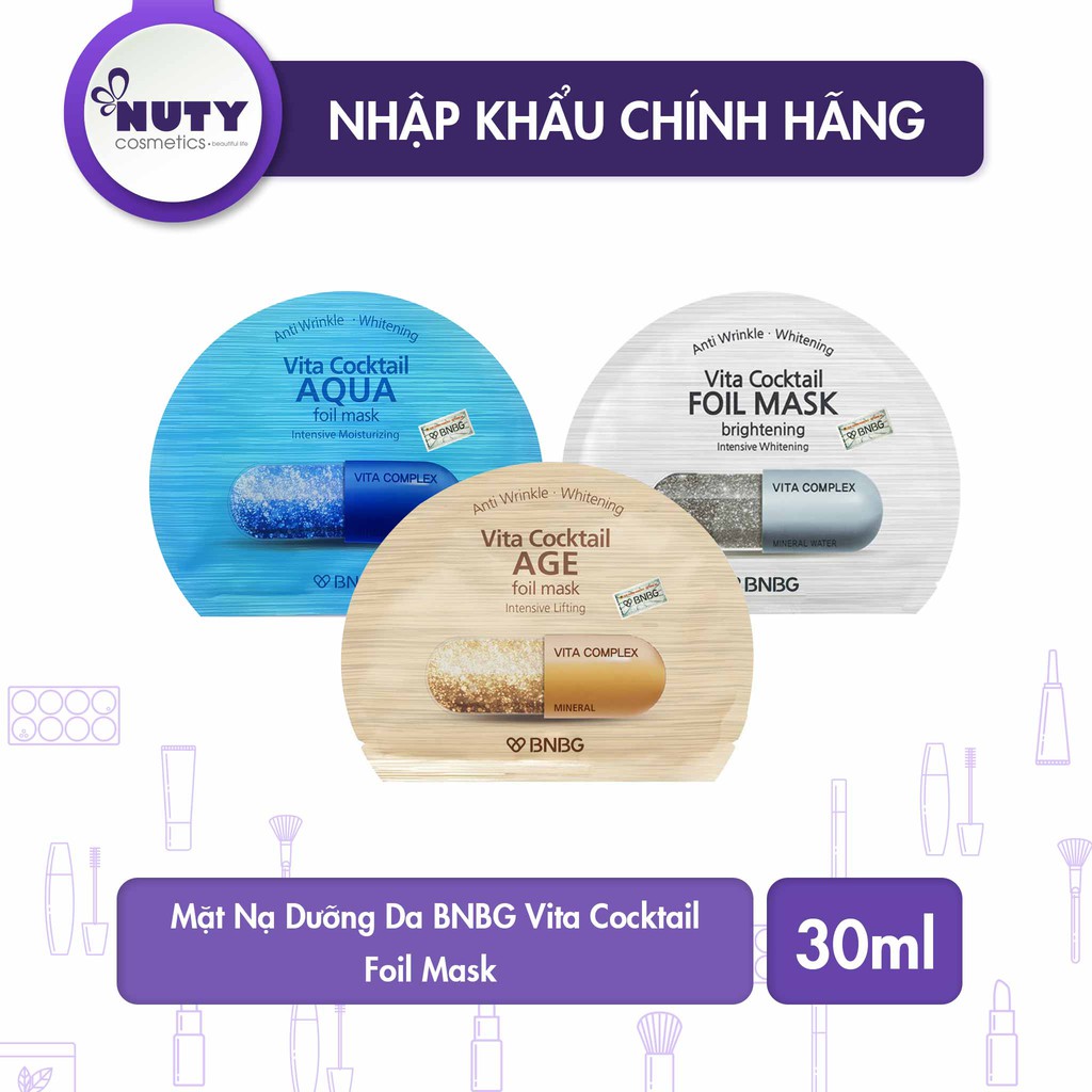 Mặt Nạ Dưỡng Da BNBG Vita Cocktail Foil Mask (30ml)