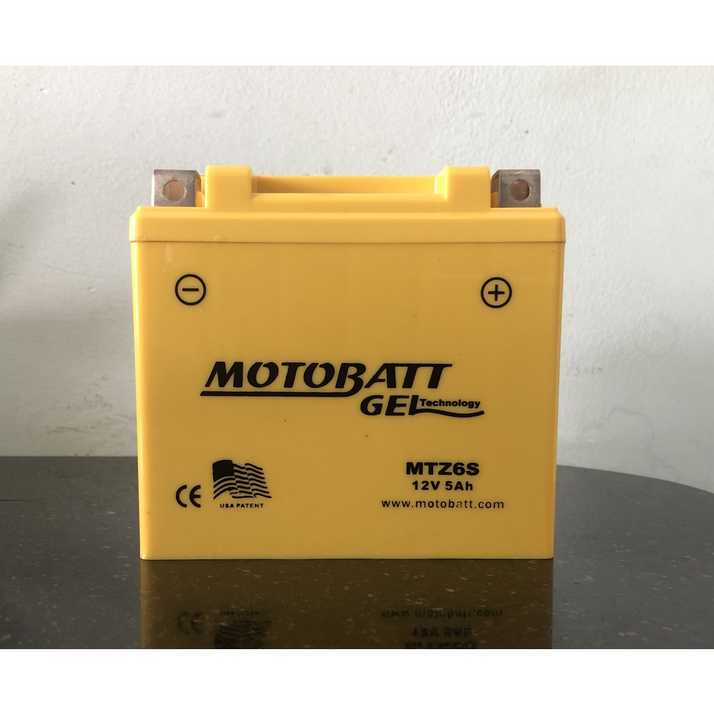 Bình ắc quy 12V MOTOBATT MTZ6S, 12V - 5Ah dùng cho Winner, Lead 125, AB 125/150, SH Mode, SH Việt 125/150