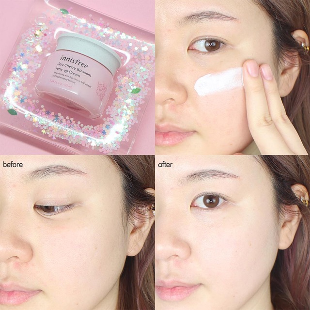 Kem Dưỡng Trắng Da Nâng Tone Innisfree Jeju Cherry Blossom Tone Up Cream