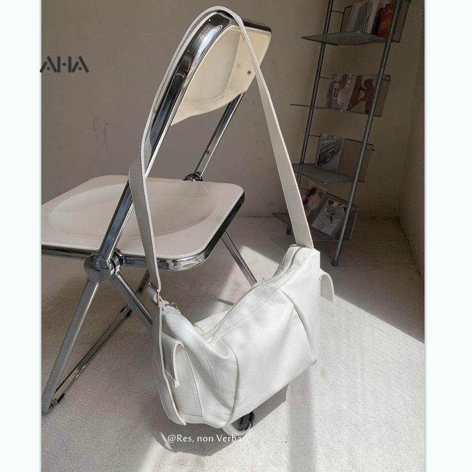 Túi xách AHA official chất liệu da cỡ lớn phong cách cổ điển cho nữ