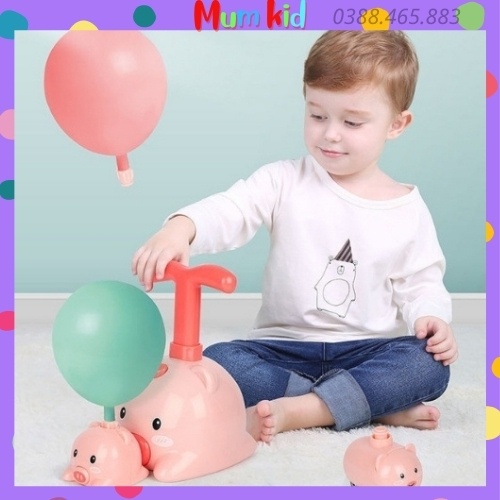 Đồ chơi trẻ em xe bơm bóng bay cho bé vui nhộn MUMKID 06