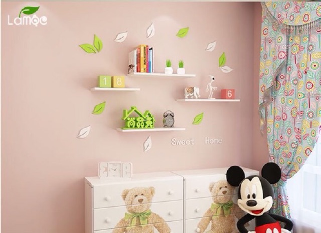 SET 3 THANH KỆ GỖ TREO TƯỜNG -DECOR TRANG TRÍ NHÀ CỬA BỀN ĐẸP RẺ.