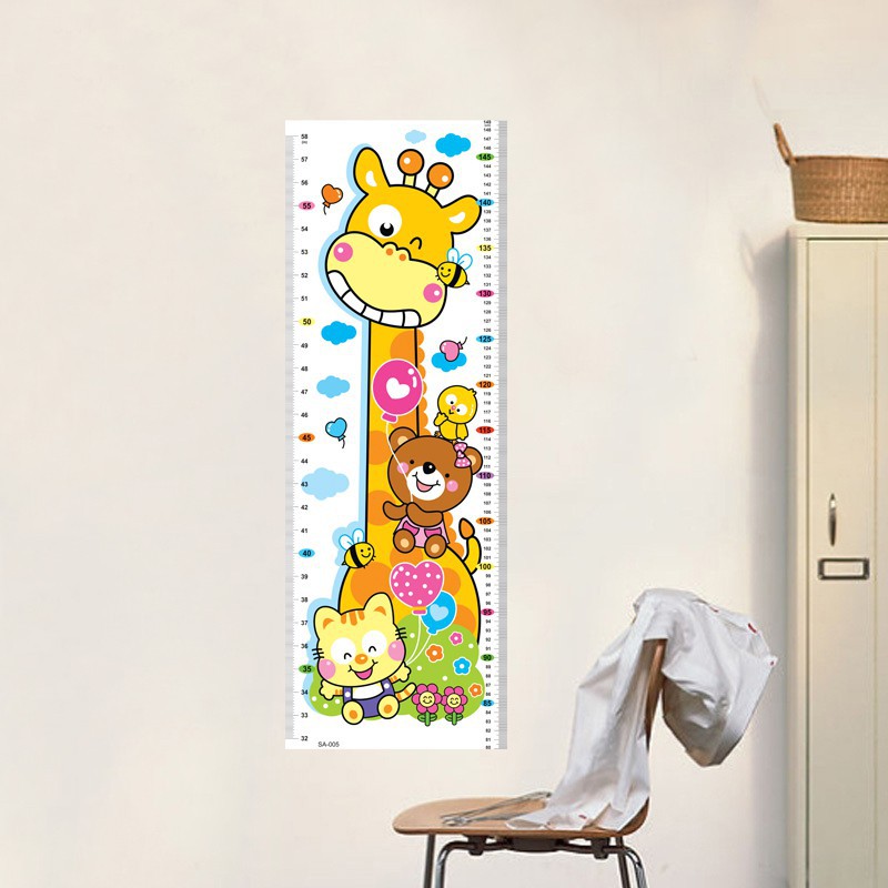 Thước Đo Chiều Cao Cho Bé - Decal Trang Trí Dễ Thương DUASHOP.