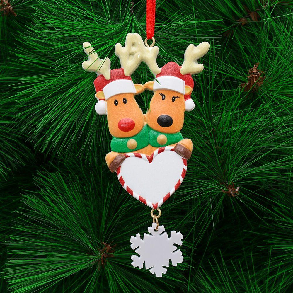 Bộ 2-6 Người Trang Trí Cây Thông Giáng Sinh Bằng Nhựa Resin Hình Bông Tuyết