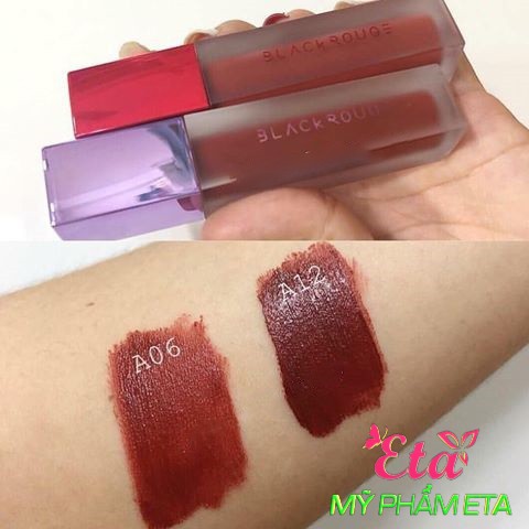 Son kem lì Black ROUGE Air Fit Velvet Tint siêu mịn siêu lì các màu hot hit A05- A06- A12- A22