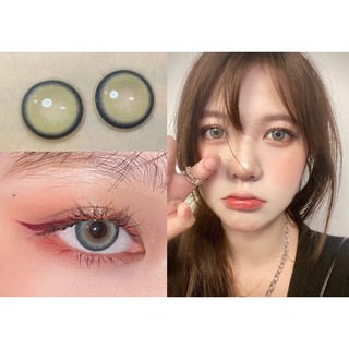 Set 2 kính áp tròng màu xanh lá cây thời trang dành cho nữ