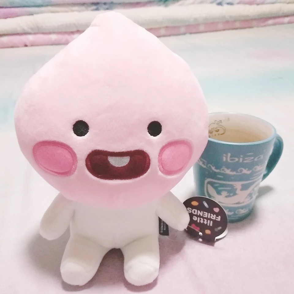 Gấu bông Kakao Apeach dạng ngồi, bé đào Little Apeach