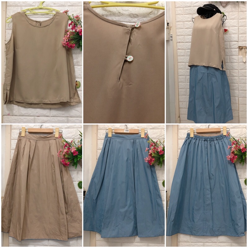 SET áo chân váy Hàn Nhật