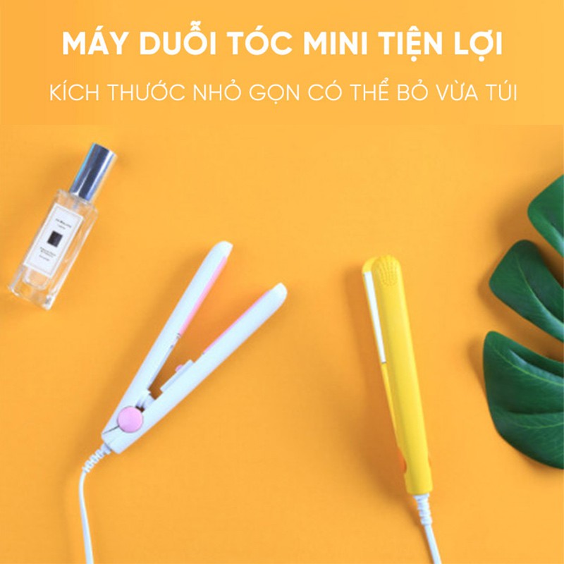 Máy duỗi/uốn tóc mini tiện lợi - Máy ép tóc, Duỗi tóc, Kẹp tóc uốn xoăn tóc Hàn Quốc cao cấp siêu dễ thương nhỏ gọn