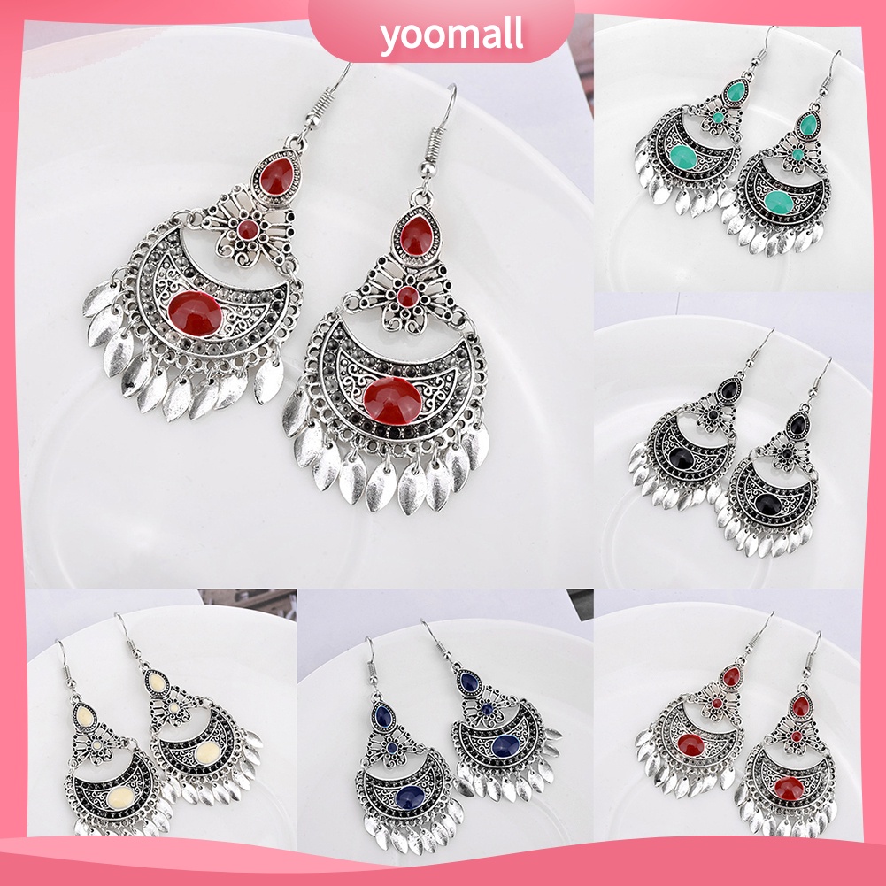 Khuyên Tai Móc Dáng Dài Phong Cách Bohemian Thời Trang