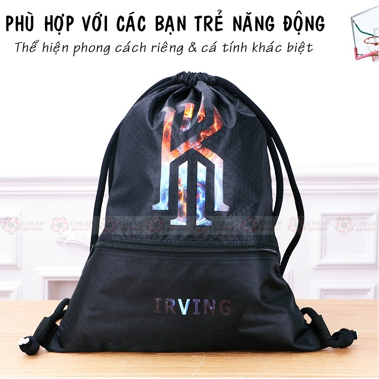 Balo Dây Rút Dù Bóng Rổ NBA 2.0 Phù Hợp Chơi Thể Thao, Đi Du Lịch, Đi Học, Túi Rút Thể Thao Chất Liệu Chống Nước