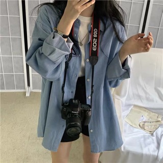 (Order 5-10days) Áo sơ mi khoác denim freesize