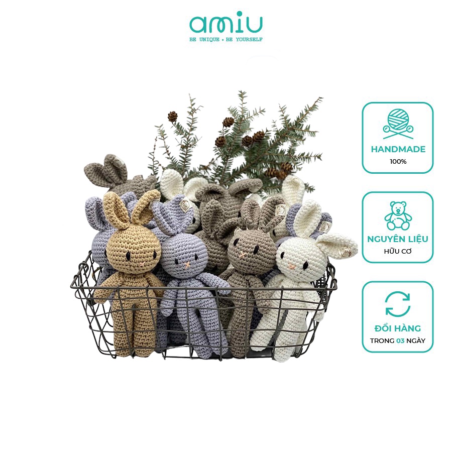 Gấu bông - Thỏ bông Amigurumi làm móc khóa quà tặng dễ thương