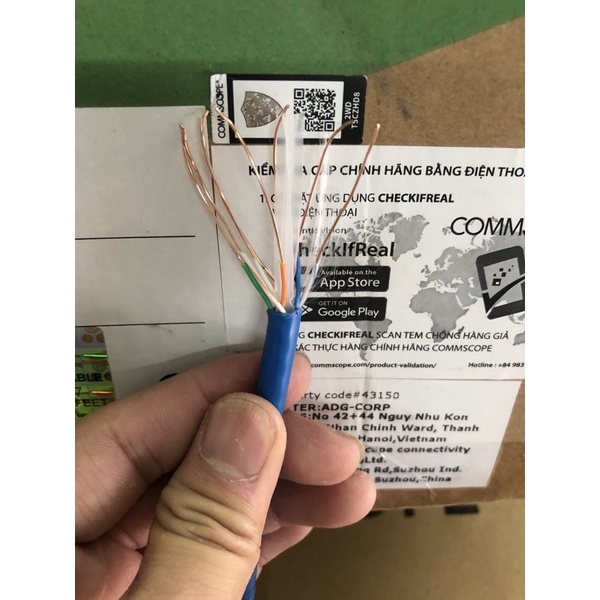 Đầu bấm hạt mạng cat6 AMP loại tốt