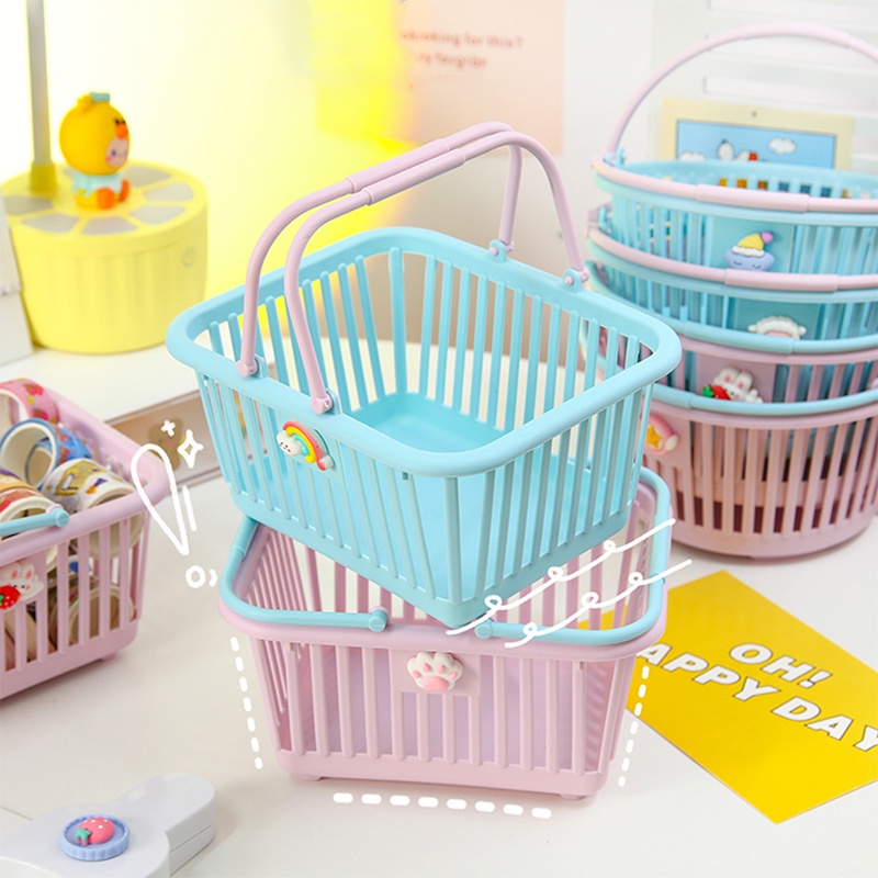 Giỏ Đựng Đồ Dùng Có Miếng Dán Siêu Bền Tiện Dụng Cho Nhà Tắm