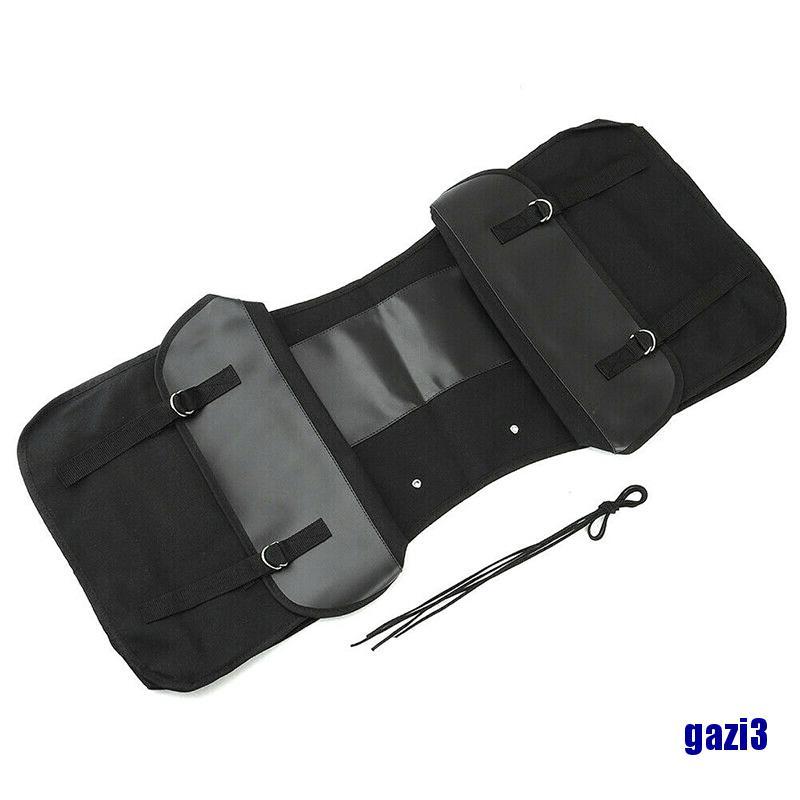 Túi gắn yên xe máy vải canvas màu đen chống thấm nước sức chứa lớn tiện dụng