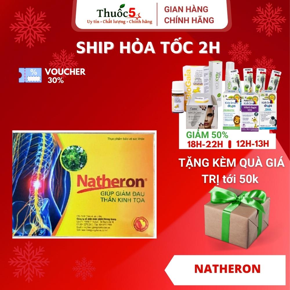 [GIÁ GỐC] Natheron giúp hỗ trợ giảm đau thần kinh tọa hộp 3 vỉ x 10 viên