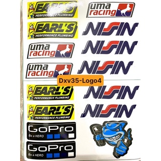 Mẫu 35 Logo thương hiệu 4 - Tem sticker decal hình thương hiệu nổi tiếng dán xe máy điện thoại laptop mũ bảo hiểm