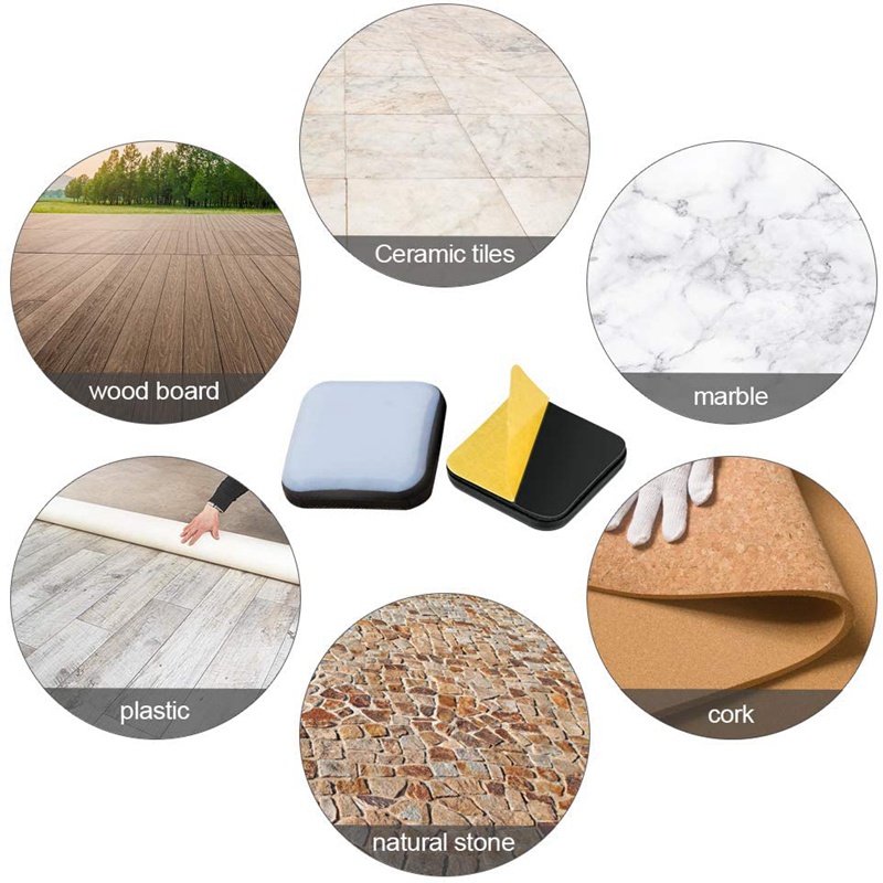 Set 20 Miếng Đệm PTFE 25X25Mm Lót Đồ Nội Thất Tự Dính Tiện Dụng