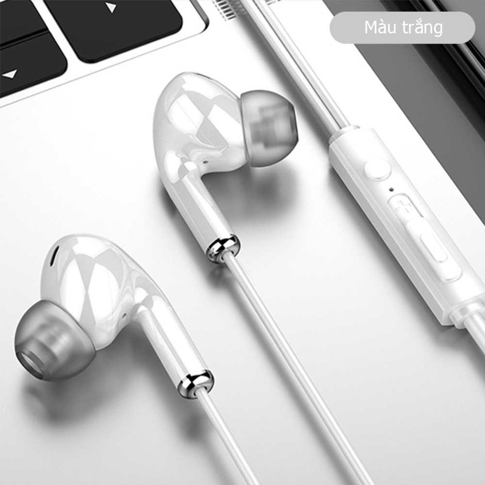 Tai nghe có dây YINDI-S34 , tai nghe thế hệ mới cho âm thanh 3D sống động với núm tai silicon mềm không gây đau tai.