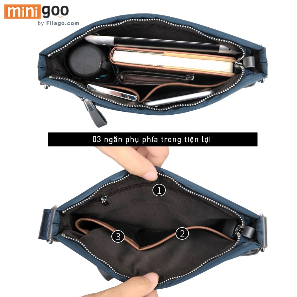 Túi Đeo Chéo Nam Siêu Bền Chống Nước Chống Bụi Không Nhăn Vải Oxford TMOOS TM8858 Size Nhỏ miniG | BigBuy360 - bigbuy360.vn