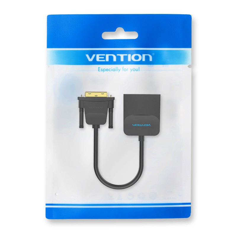 Bộ chuyển đổi VENTION đầu cắm DVI-D 24+1 sang lỗ cắm VGA HD15 1080P cho máy tính máy chiếu Laptop