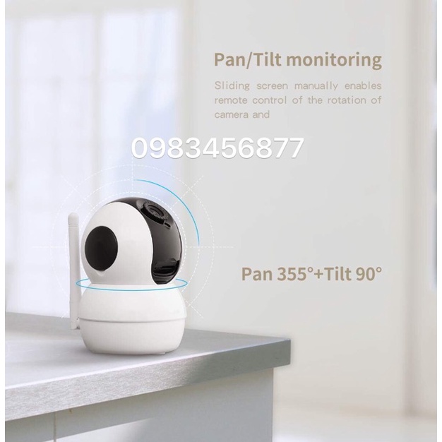 Camera  mini Wifi YooSee / Carecam cc1021 HD 1080P - cài đặt Tiếng Việt, Đàm thoại 2 chiều, xoay 360 độ, cảnh báo