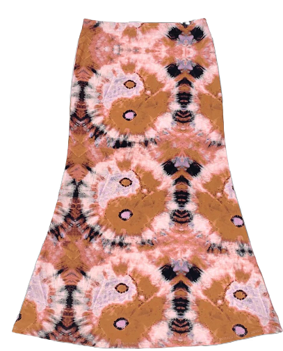 Chân Váy Chữ A Eo Cao In Họa Tiết Trái Tim Phong Cách Bohemian Dành Cho Nữ Y2K