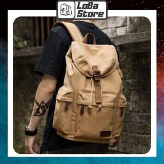 Balo vải dù MOYYI (Vàng, xám đen), Balo laptop thời trang 15.6inch BL007 - Loba Store