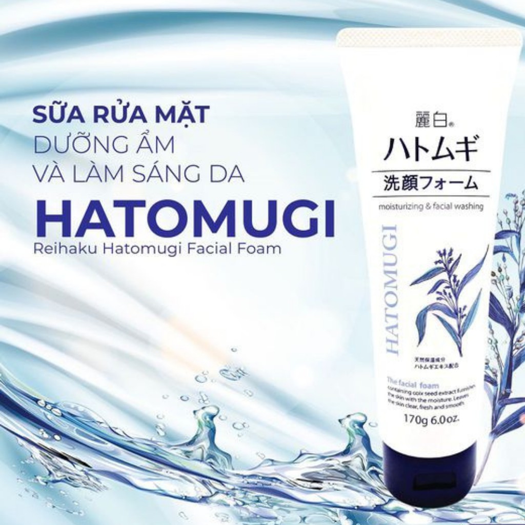 Sửa rửa mặt Ý Dĩ Hatomugi Naturie Nhật Bản