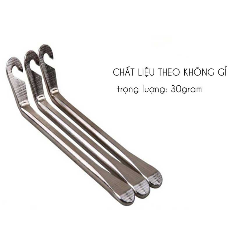 Móc lốp xe đạp 3 cây bằng thép siêu cứng không gỉ tuổi thọ bền - Xe đạp Plus