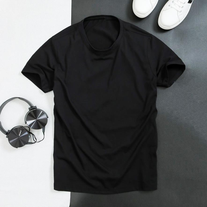 HOT SALE- Áo thun trơn - Áo phông Nam/Nữ - Tay ngắn màu Trắng - Đen