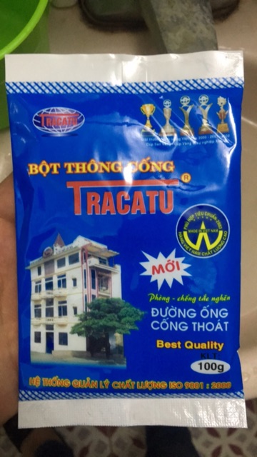 Bột Thông Ống Nước, Bột Thông Cống Tracatu Hàng Việt Nam (1 Gói)