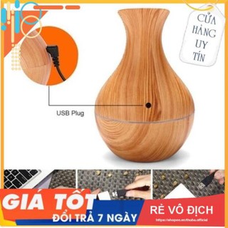 Máy xong tinh dầu vân gỗ - cổ cao - khuếch tán tinh dầu