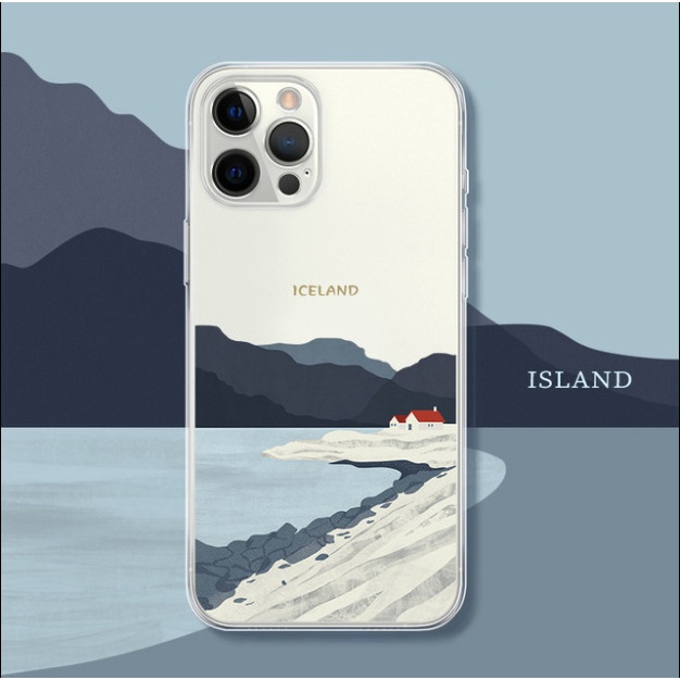 Ốp lưng phong Cảnh ICE Land iphone 6/6s plus, 7/8 plus, X/Xs,Xr, XsMax , 11, Xr, 11pro, 11ProMax, 12/12pro, 12ProMax....