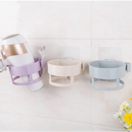 Kệ giá dán tường treo máy sấy tóc không cần khoan tường cỡ lớn JK534