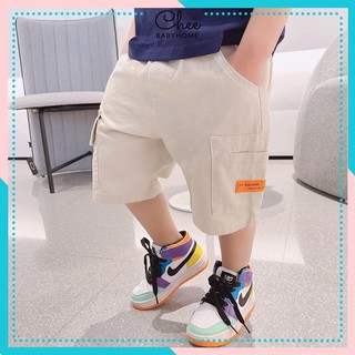 Quần short bé trai siêu đẹp, quần đùi bé trai chất đũi mềm mịn - Chee Babyhome