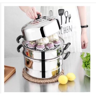 Nồi hấp inox 3 tầng đa năng