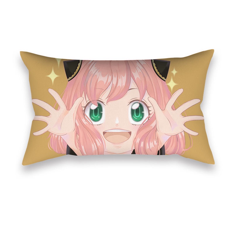 Vỏ Gối Vuông 50*30cm In Hình Phong Cách Anime Độc Đáo