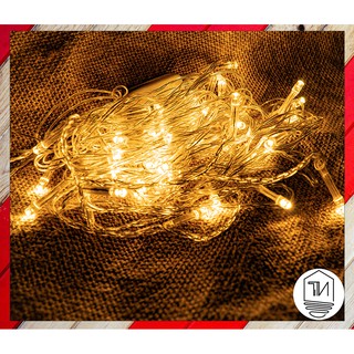 Dây đèn trang trí led màu vàng nắng 7m không chớp cắm điện- dây đèn trang trí phòng ngủ, noel