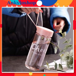 Bình uống nước nhựa thể thao detox, tập gym, tập chạy, tập thể thao…cute, dễ thương 550ml – mẫu trong