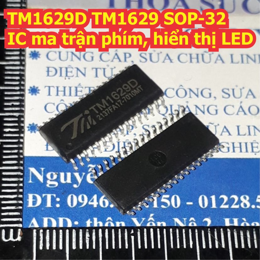 2 con IC TM1629B TM1629A TM1629C TM1629D TM1629 1629 SOP-32 IC ma trận phím, hiển thị LED KDE1402
