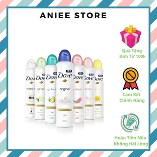 Xịt khử mùi Dove Original Moisturising Cream 48H 150ml