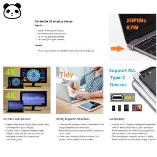 Cáp sạc nam châm từ tính Type C cho Macbook / Macbook
