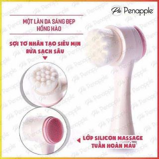 Cọ Rửa Mặt 2 Đầu Massage Mặt (Màu Ngẫu Nhiên)