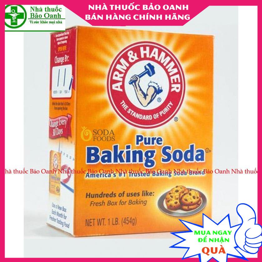 Bột Baking Soda đa công dụng cho mọi gia đình, muối nở, làm bánh, tẩy trắng - Hộp 454g